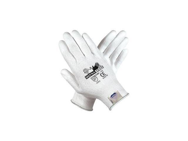 Coated Gloves, XS, White, PU, PR