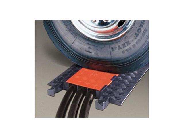 CHECKERS GD3X225-O/B Cable Protector, 3 in H, 38-5/8 in L, 20 in W, 3 Channel,