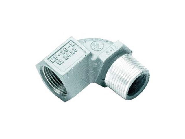 HUBBELL KILLARK MF-90-1WW IMC 90 Deg Elbow, 1/2 in, Threaded, Aluminum, Powder
