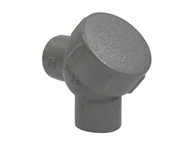 HUBBELL KILLARK Y-1M IMC Elbow, 1/2 in, Threaded, Iron, Powder Coated, Gray