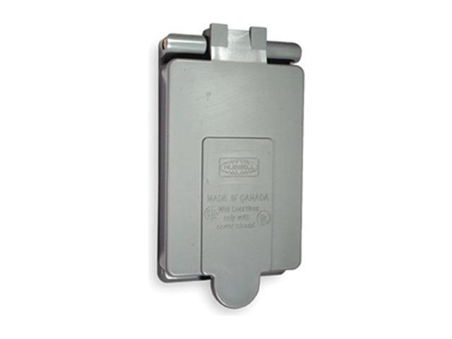 HUBBELL WIRING DEVICE-KELLEMS CWP26CR Weatherproof Cover, FS or FD Weatherproof