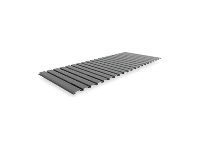 TENNSCO BSD-6024 Decking, Ribbed Steel, 60 in W, 24 in D, Gray, Powder Coated