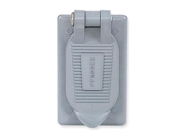 HUBBELL WIRING DEVICE-KELLEMS HBL5222 1 Gang -Gang Vertical Weatherproof Cover,
