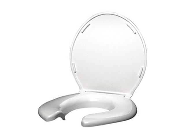 BIG JOHN 3W Toilet Seat With Cover, ABS, Elongated or Round, White