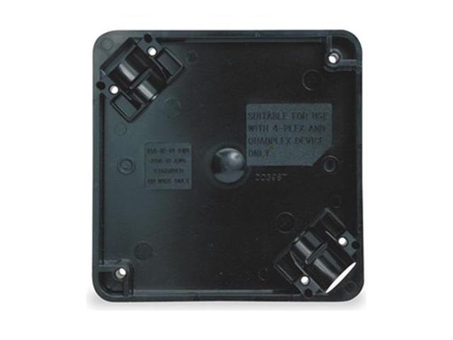 HUBBELL WIRING DEVICE-KELLEMS HBL4PBBK Adapter Plate, Polycarbonate, Portable