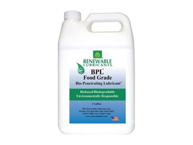 RENEWABLE LUBRICANTS 87003 1 gal, Jug, Vegetable Oil, Yellow