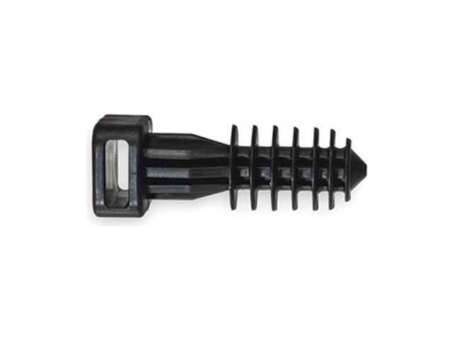 PANDUIT SGMPMS25-C0 Masonry Push-In Cable Ties Mount, Nylon 6/6, Black, 0.53 in