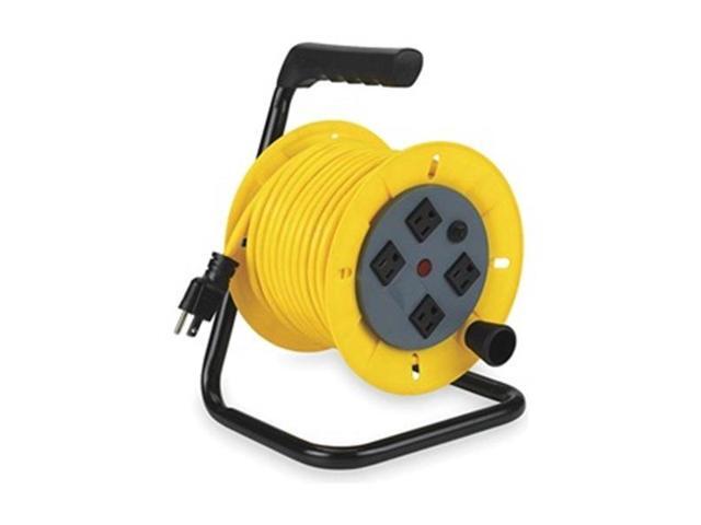 Cord Reel, Manual, 14/3, 40Ft, Yellow