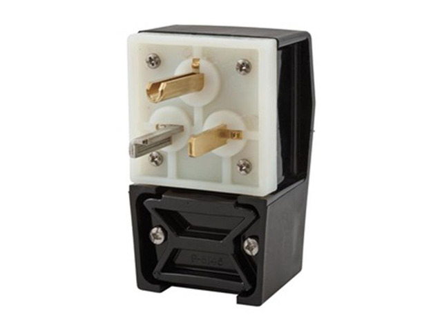 HUBBELL WIRING DEVICE-KELLEMS HBL9309 Straight Blade Plug, 5-30P, 30 A, 125V