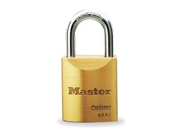 MASTER LOCK 6840KALJ-10G145 Padlock, Keyed Alike, Long Shackle, Rectangular