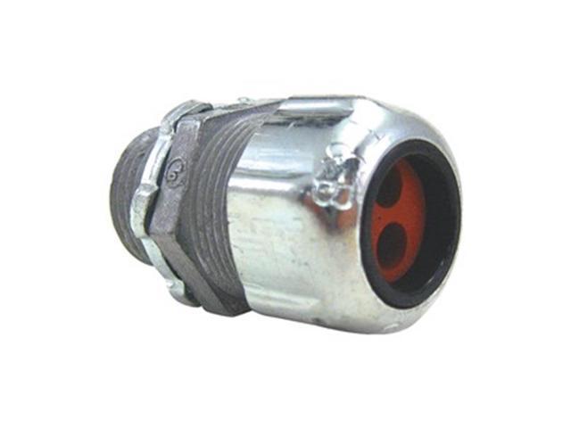 THOMAS & BETTS 2520-2 Liquid Tight Connector,1/2in.,Silver