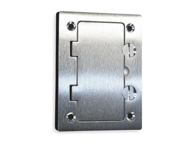 HUBBELL WIRING DEVICE-KELLEMS SA3826 Box Cover, Floor Box Type, 2 Gang, Aluminum