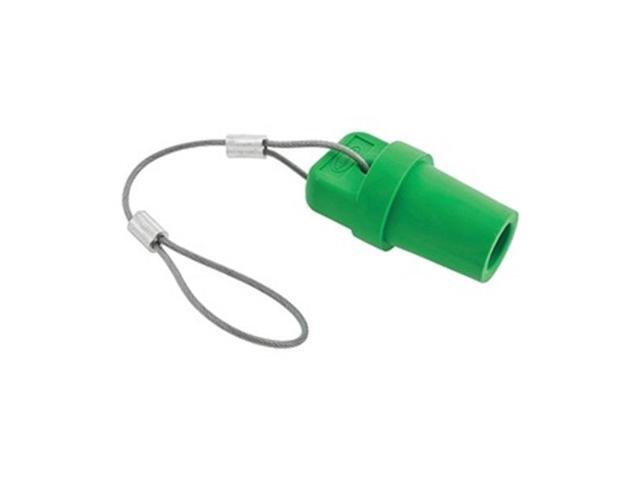 HUBBELL WIRING DEVICE-KELLEMS HBLMCAPGN Cap,Green,300/400 Amp Male Single Pole