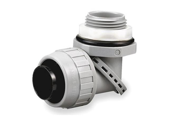 HUBBELL WIRING DEVICE-KELLEMS PS0759NGY Conduit Fitting Connector, 3/4 in,