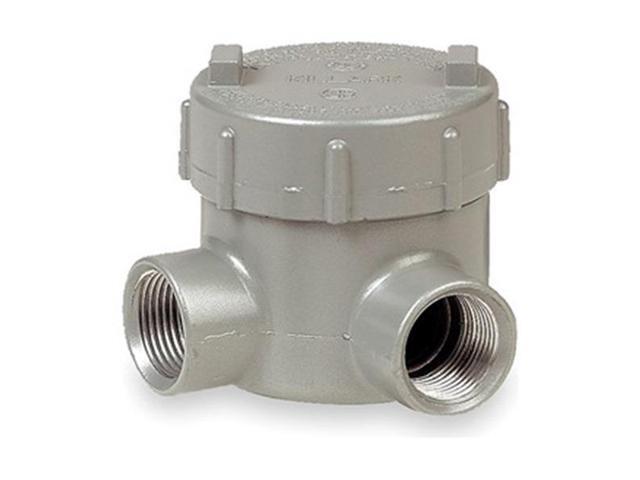 HUBBELL KILLARK GECLT-2M Conduit Outlet Body,Iron,L