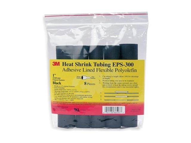 3M EPS300-1/4-6'-BLACK-10-10 PC PKS Adhesive Lined Heat Shrink Tube, Thin Wall,