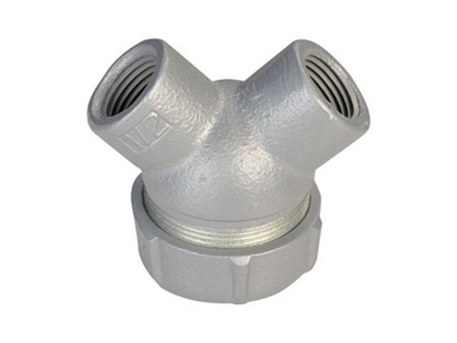APPLETON ELECTRIC ELBY-75 IMC 90 Deg Elbow, 3/4 in, Threaded, Iron, Plain, Gray