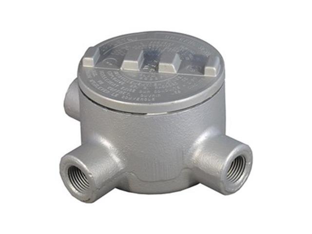 APPLETON ELECTRIC GRT100 Conduit Outlet Body,Iron,T,1 In.