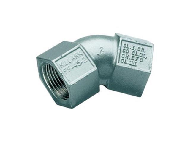 HUBBELL KILLARK FF-45-2MWW IMC 45 Deg Elbow, 3/4 in, Threaded, Iron, Powder