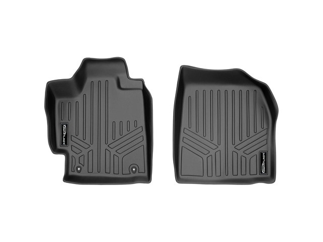 SMARTLINER Custom Fit Floor Mats 1st Row Liner Set Black Compatible With 2008-2013 Toyota Highlander Non Hybrid