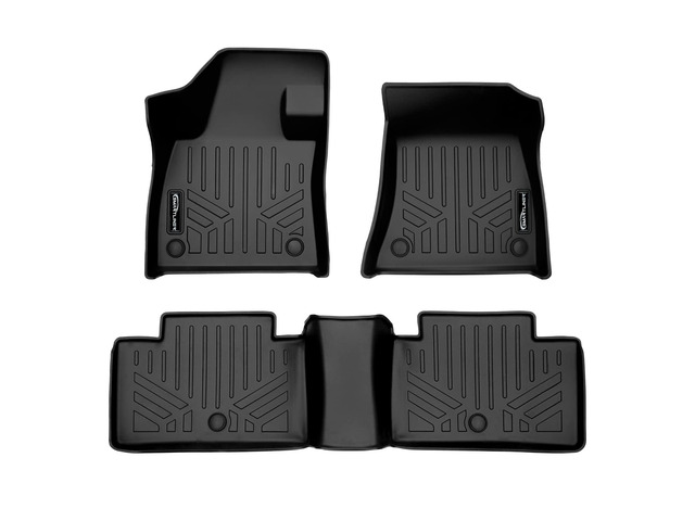 SMARTLINER Custom Fit All Weather Floor Mats 2 Row Liner Set Black Compatible With 2021-2024 Infiniti QX50