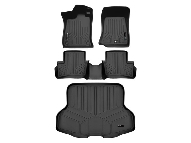 SMARTLINER Custom Fit All Weather Protection Black 2 Row Floor Liners & Cargo Liner behind the 2nd Row Seats Compatible With 2021-2025 Acura TLX...