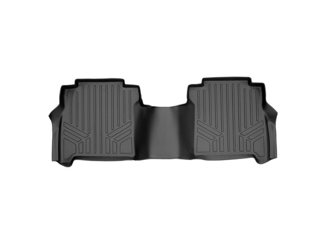 SMARTLINER Floor Mats 2nd Row Liner Black Compatible With 2017-2022 Nissan Titan / 2016-2022 Titan XD Crew Cab with 1st Row Bucket Seats