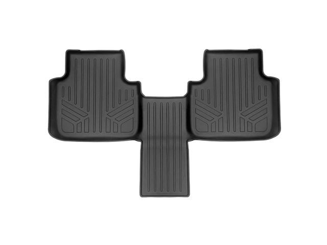 SMARTLINER Custom Fit Floor Mats 2nd Row Liner Black Compatible With 2018-2022 Volkswagen Atlas with 2nd Row Bucket Seats