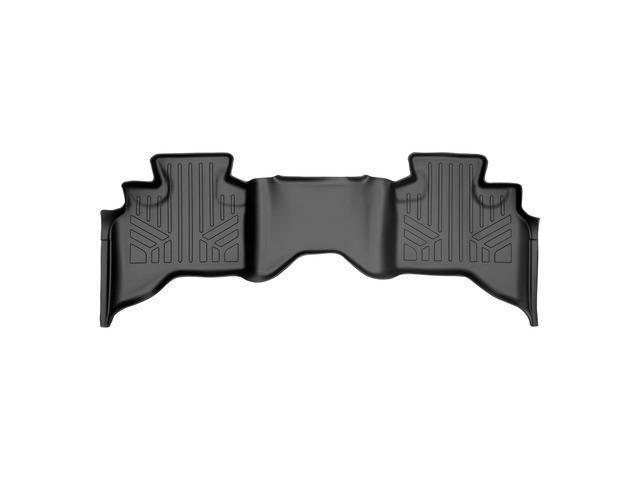 SMARTLINER Custom Fit Floor Mats 2nd Row Liner Black Compatible With 2009-2022 Dodge Ram 1500 Quad Cab Only