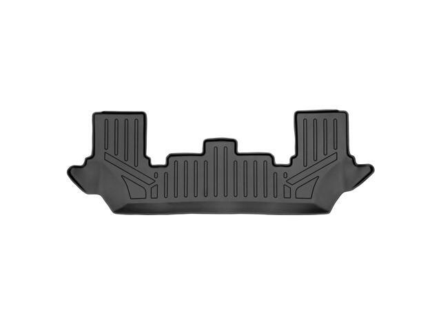 SMARTLINER All Weather Custom Fit Floor Mats 3rd Row Liner Black Compatible With 2020-2023 Ford Explorer Only Fits with 2nd Row Bench Seats