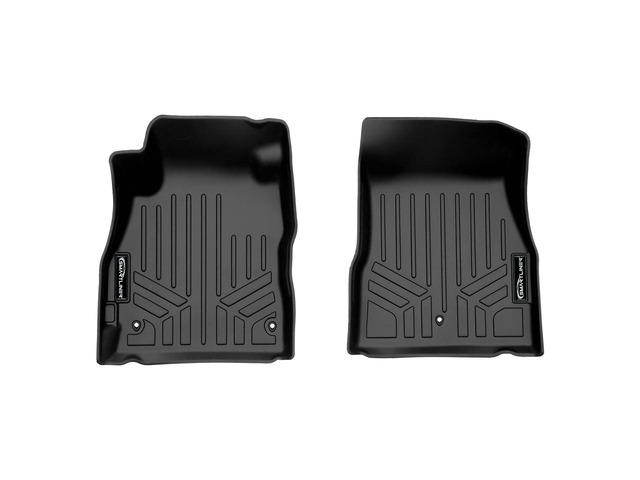 SMARTLINER Custom Fit All Weather Protection Black 1st Row Liners Compatible With 2020-2025 Nissan Versa (Only Fits Automatic Transmission)