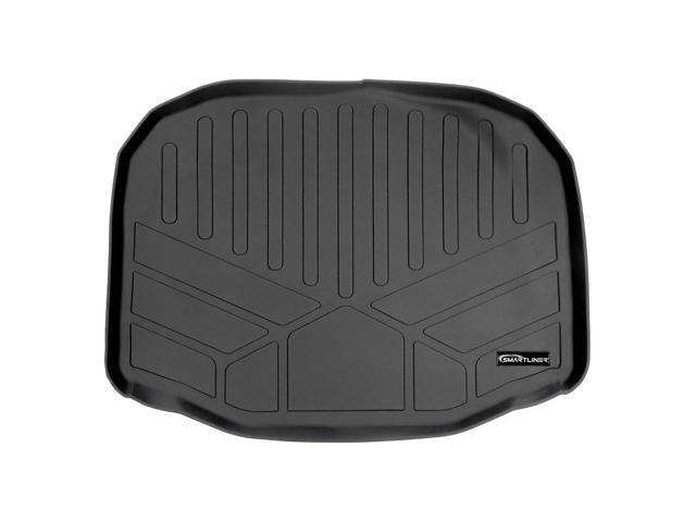 SMARTLINER All Weather Custom Fit Cargo Trunk Liner Floor Mat Behind 3rd Row Black Compatible With 2011-2019 Ford Explorer