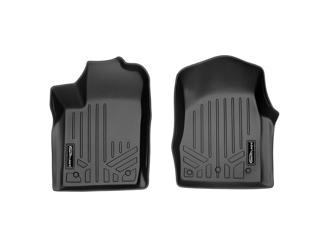 SMARTLINER Floor Mats 1st Row Liner Set Black Compatible With 2013-2016 Grand Cherokee or Dodge Durango with First Row Dual Floor Hooks