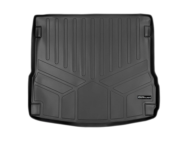 SMARTLINER All Weather Custom Fit Cargo Trunk Liner Floor Mat Black Compatible With 2014-2021 Porsche Macan