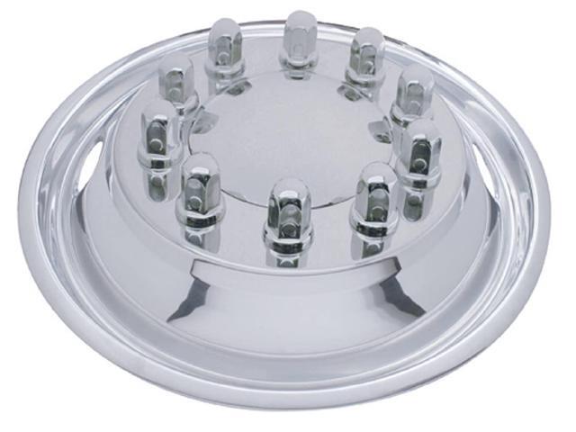 United Pacific 20315 Wheel Simulator Set, 22.5' O. D., Stainless, Front, 2 Vent H