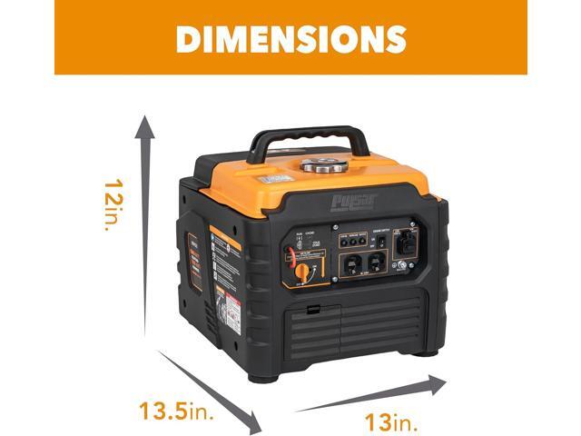 Pulsar 1,500W Carrying Handle, NER15iS Gas-Powered Portable Generator, 1200W