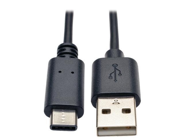 Tripp Lite USB 2.0 Hi-Speed Cable (A Male to USB Type-C Male), 3-ft.
