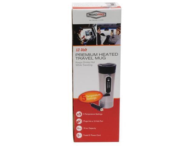 ROADPRO R RP0719 12-VOLT 15OZ PREMIUM HEATED TRAVEL MUG