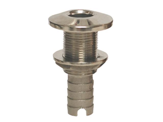 Groco Stainless Steel Hose Barb Thru-Hull Fitting - 1'