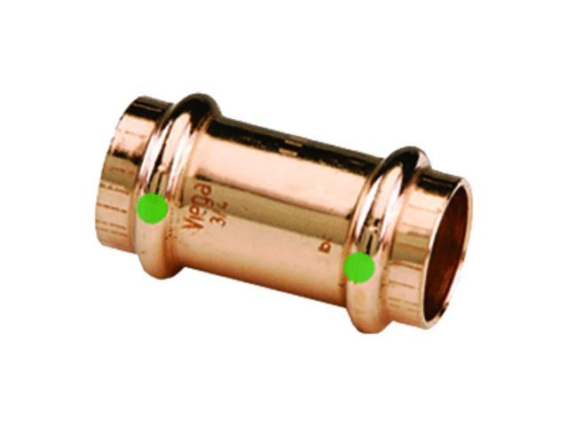 Viega ProPress 2915 Copper Coupling With Stop, 3/4'