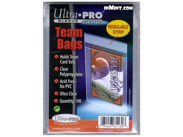Resealable Sleeves - Team Bags (100) MINT/New