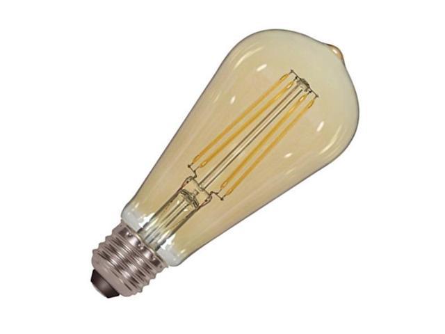 Photos - Light Bulb Satco 08612 - 4.5 watt 120 volt ST19 Medium Screw Base 2200K Transparent A