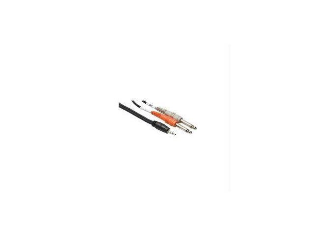 10 Ft 1/8 Stereo (M) to Left and Right 1/4 (M) 1/8 to 1/4 Balanced Cable