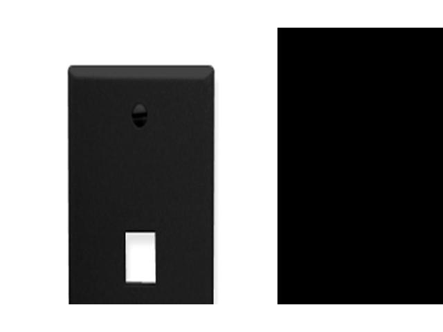 ICC ICC-FACE-1-BK 1 Port FP - Black