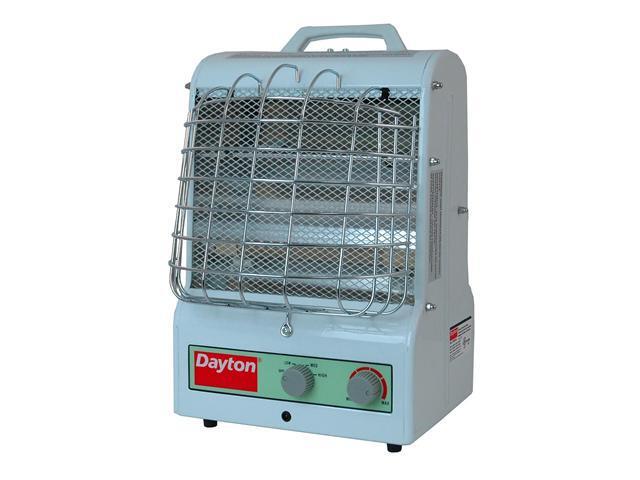 DAYTON 3VU31 Portable Electric Heater, 15 in L x 11 1/2 in W x 11 in D,