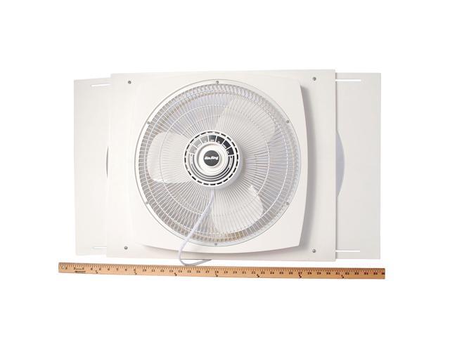 Air King Storm Guard 16' 3-Speed 1/16 HP Plastic Blade Ball Bearing Window Fan