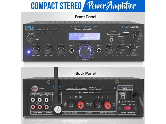 Pyle PDA5BU.0 Compact 200 Watt Bluetooth Home Stereo Amplifier Receiver System - image 2