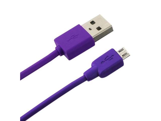 Reiko USB3IN1-V9PP 3 in 1 Micro USB Charger Purple Light-Weight and Portable