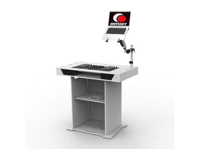 Odyssey DJSTUDIO-W DJ Studio Podium 37 in White