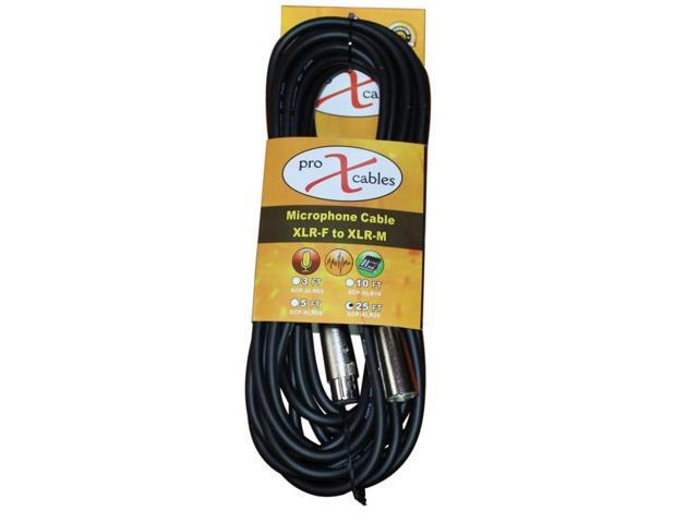 ProX Premium Series XCP-XLR25 25' XLR-F to XLR-M Balanced Audio Microphone Cable